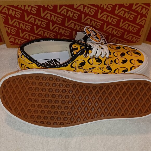 VANS X Mens 6.5/Womens 8 Mooneyes Authentic 44 DX Unisex Anaheim Factory Yellow - Picture 7 of 12